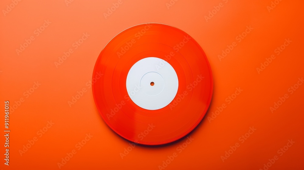 A vinyl record with a plain white label, positioned centrally on a pastel blue background. The background is seamless and even, providing clear copy space. A vinyl record with a plain white label, positioned centrally on a pastel blue background. The background is seamless and even, providing clear copy space.