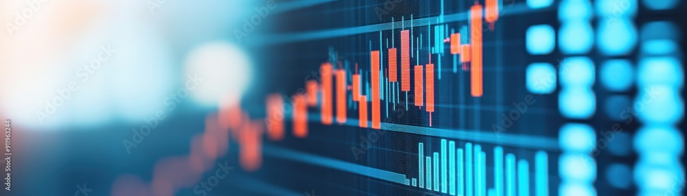 Dynamic stock market graph depicting financial data trends with vibrant colors and modern design, suitable for finance-related content. Dynamic stock market graph depicting financial data trends with vibrant colors and modern design, suitable for finance-related content.