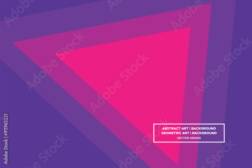 Triangular and Triangle Shapes Purple and Red Colors Modern Abstract Background Geometric Background