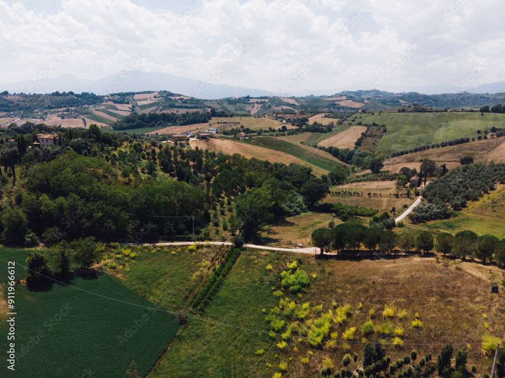 Rolling hills in Italy Rolling hills in Italy