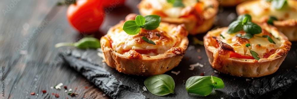 Delicious appetizer snacks made with cheese