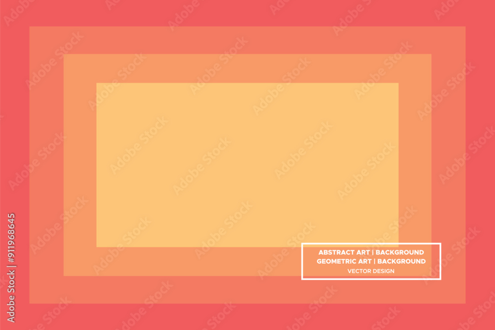 Obraz premium Rectangular and Rectangle Shapes Orange and Yellow Colors Modern Abstract Background Geometric Background