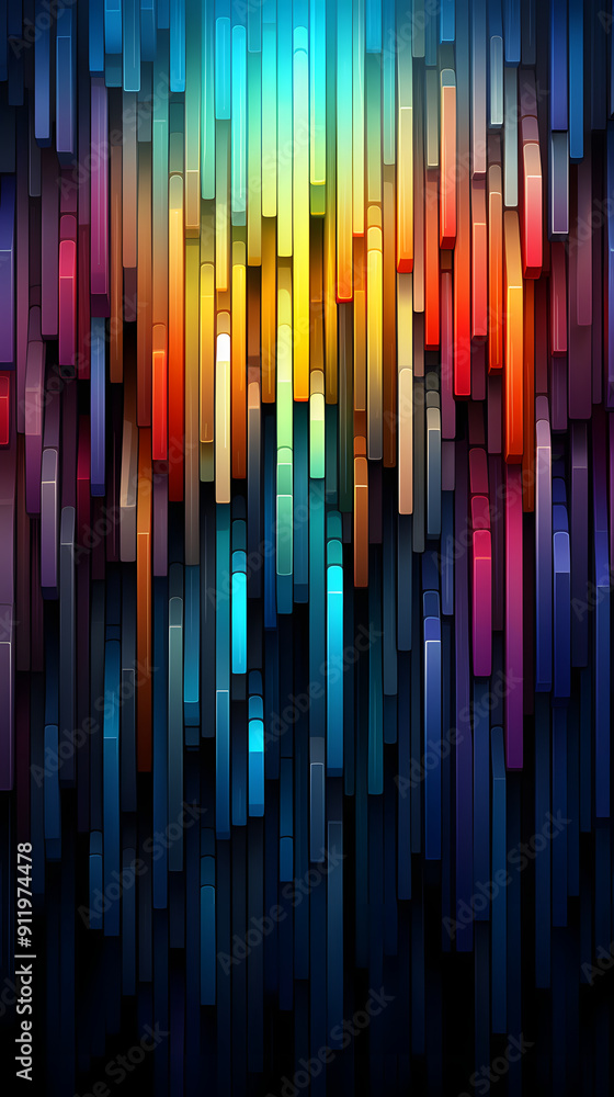 Digital technology color stripe pixel art abstract pattern poster background Digital technology color stripe pixel art abstract pattern poster background