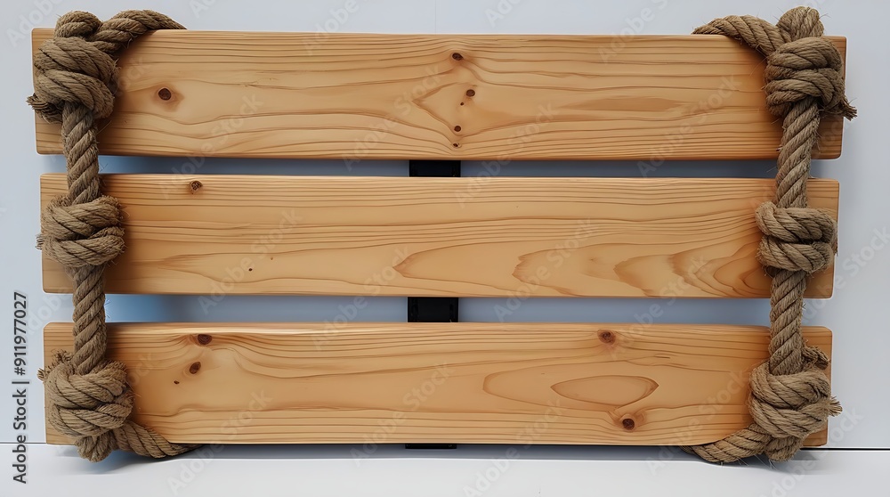 Four wooden planks with rope borders. Suitable for backgrounds, rustic themes, nautical designs, and DIY projects. Perfect for creating a coastal feel. Four wooden planks with rope borders. Suitable for backgrounds, rustic themes, nautical designs, and DIY projects. Perfect for creating a coastal feel.