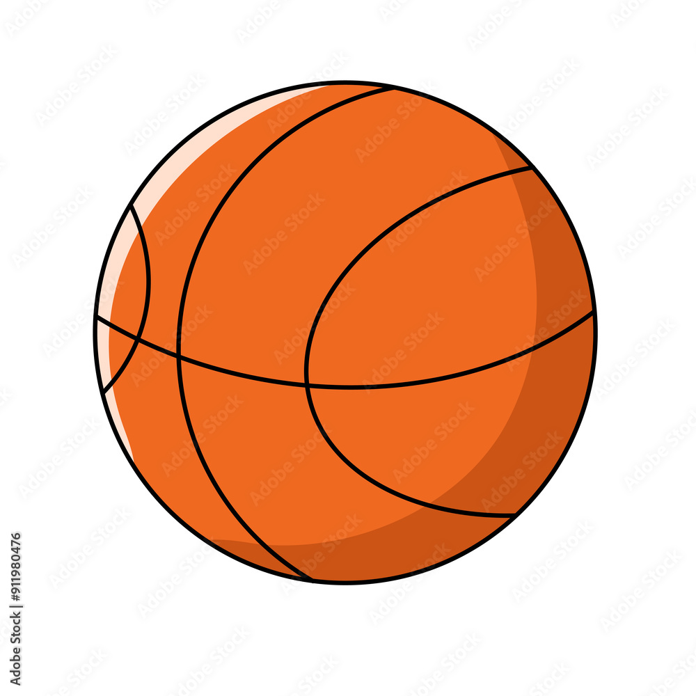 Fototapeta premium basketball ball isolated on white