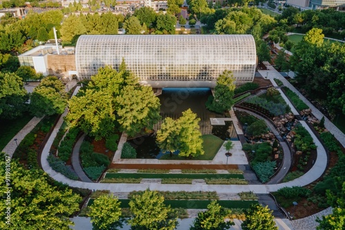 Myriad Botanical Gardens in downtown Oklahoma City, Oklahoma, United States of America.