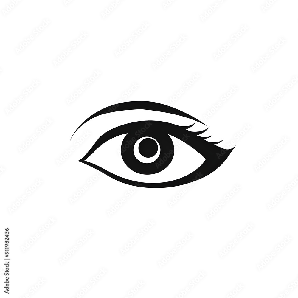 simple eye icon, vector style, white background, black outline, simple design, no shadows, minimalistic, monochrome, no details, flat design, simple shapes, clean lines, minimalist, professional logo. simple eye icon, vector style, white background, black outline, simple design, no shadows, minimalistic, monochrome, no details, flat design, simple shapes, clean lines, minimalist, professional logo.