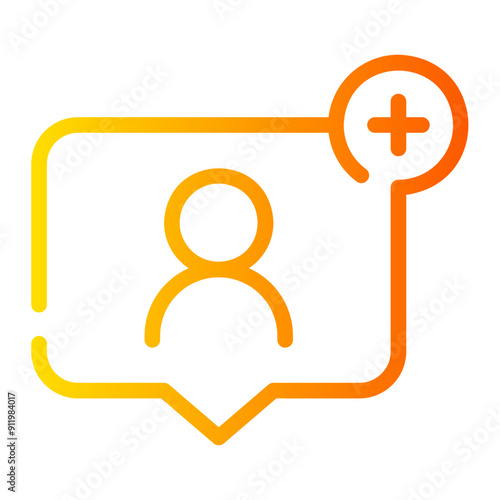 add user gradient icon