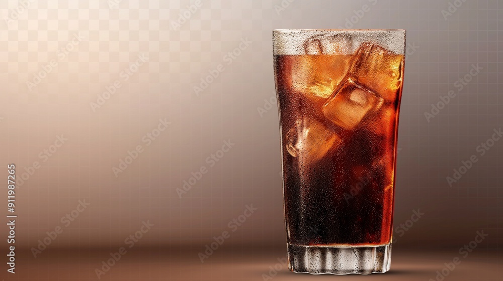 Glass of soft drink cocktail soda refreshment Hyperrealistic Highly detailed, Isolated On a transparent background Glass of soft drink cocktail soda refreshment Hyperrealistic Highly detailed, Isolated On a transparent background