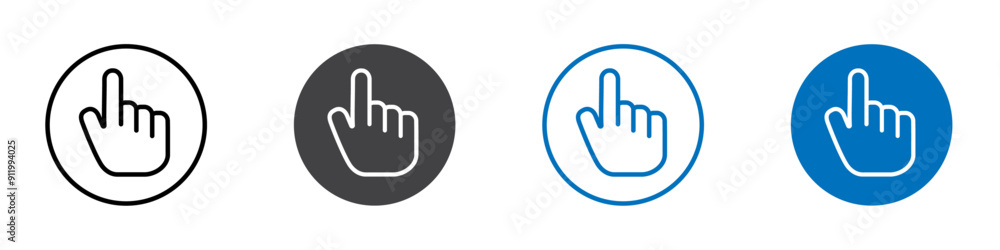 Hand icon Group symbol or sign vector Hand icon Group symbol or sign vector