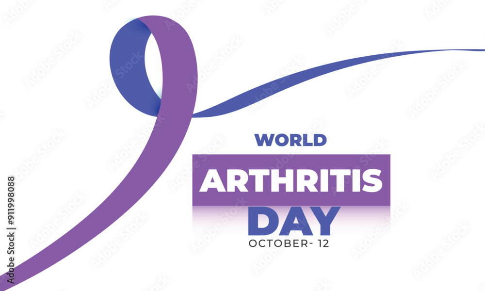 Fototapeta premium World Arthritis day. background, banner, card, poster, template. Vector illustration.
