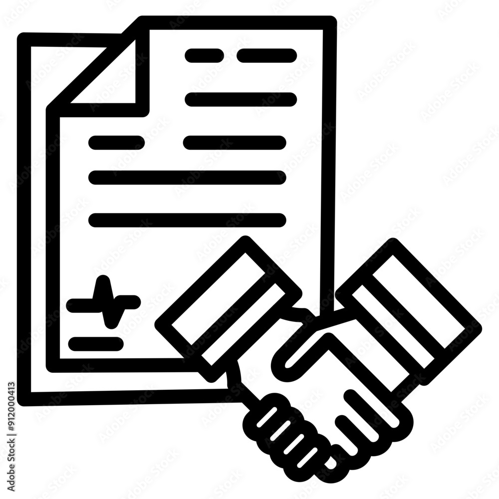 Contract Icon Element For Design Contract Icon Element For Design