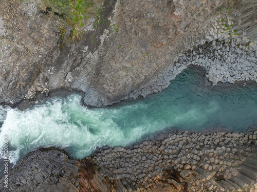 Basalt Columns At Studlagil Canyon, Iceland   photo