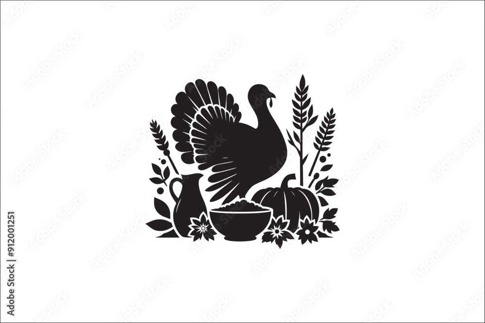 Turkey bird vector Silhouette. Turkey Animal black and white on a White Background. Turkey icons Vector.
Wild turkey silhouette with white background. Turkey bird vector Silhouette. Turkey Animal black and white on a White Background. Turkey icons Vector.
Wild turkey silhouette with white background.