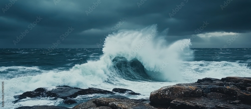 Ocean Wave Crashing on Rocks Ocean Wave Crashing on Rocks