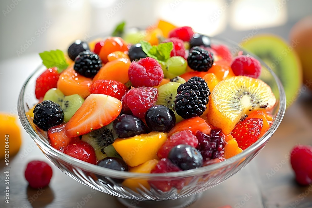 Colorful Mixed Fruit Salad Delight Colorful Mixed Fruit Salad Delight