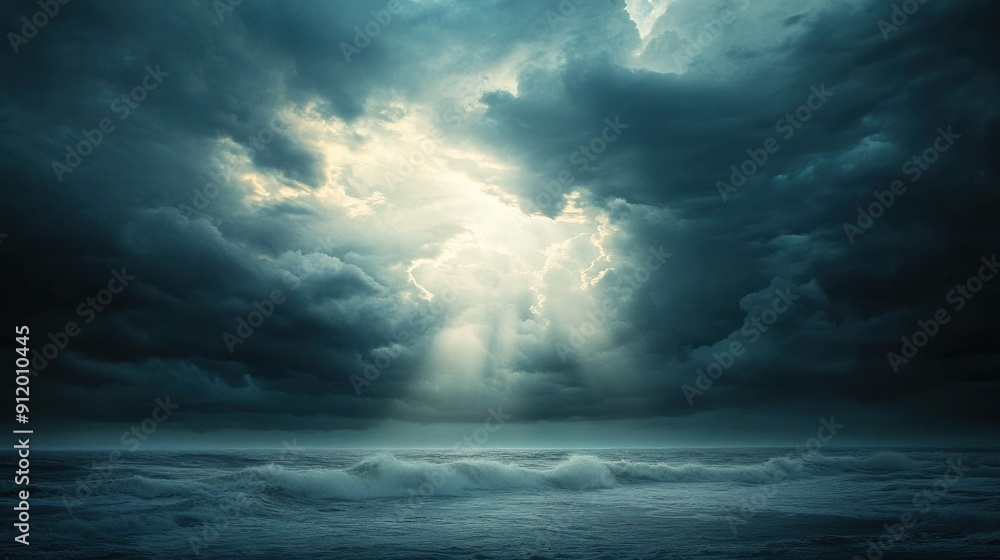 Dramatic Sky Above Ocean Dramatic Sky Above Ocean