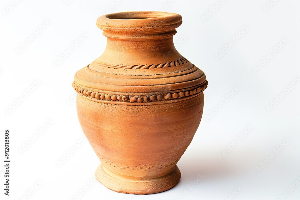 Antique vase. Ancient pottery vessel with retro design. Generative AI Antique vase. Ancient pottery vessel with retro design. Generative AI