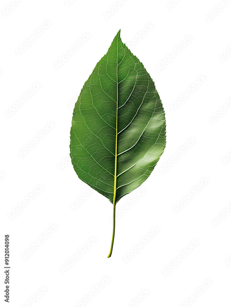 Obraz premium green leaf isolated on white