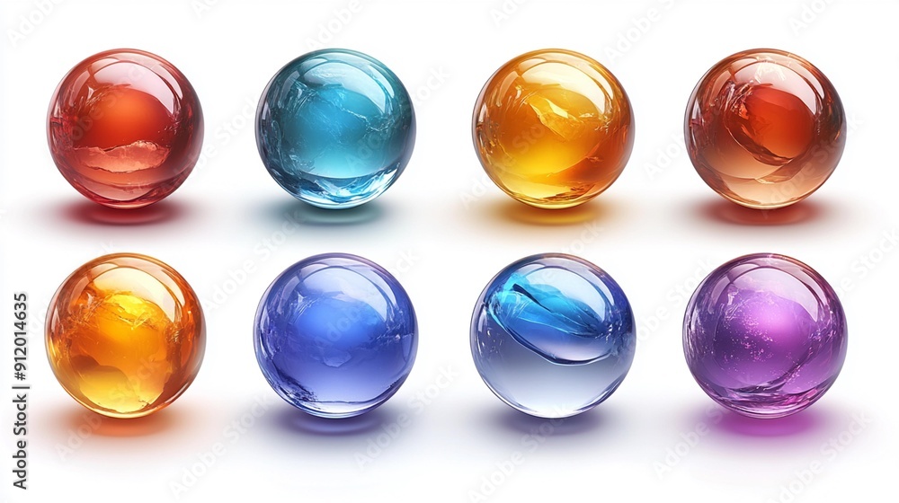 Various water lilies in vibrant hues, captured in full bloom, isolated on transparent background, Generative AI Various water lilies in vibrant hues, captured in full bloom, isolated on transparent background, Generative AI