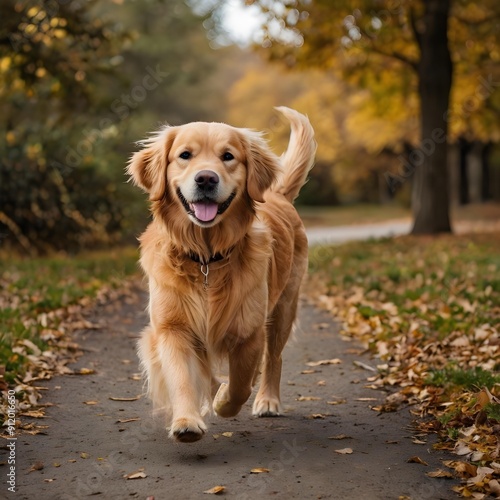 golden retriever in the park