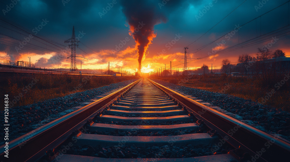 highway construction bridge is under construction. building bridge over a railroad.generative ai highway construction bridge is under construction. building bridge over a railroad.generative ai