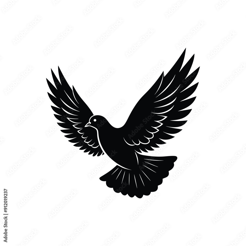 Creative Pigeon Silhouette Vector Art
Creative Pigeon Silhouette Vector Art