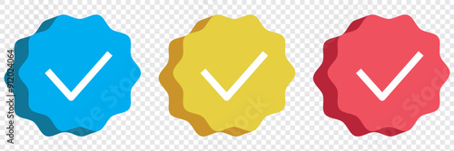 Achievement badge icon. Vector and glyph. Vector  badge icon hand drawn style isolated on white background. Award symbol for site design, logo, app. EPS 10.