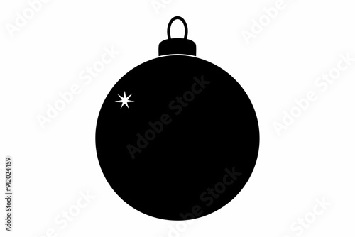 Christmas ball, Christmas ball icon vector, Christmas bauble vector illustration	
