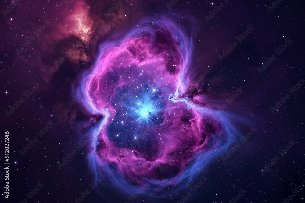 A massive emission nebula resembling a cosmic rose A massive emission nebula resembling a cosmic rose
