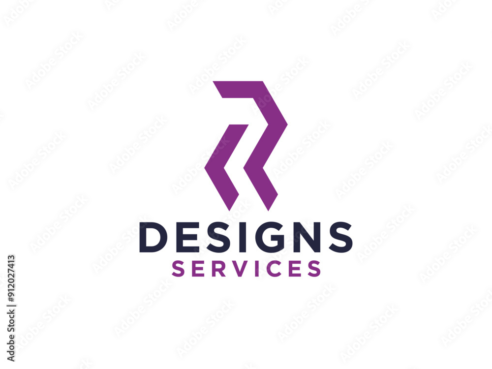 Abstract Initial Letter R Logo. Linear Rounded Origami Style isolated on White Background. Usable for Business and Branding Logos. Abstract Initial Letter R Logo. Linear Rounded Origami Style isolated on White Background. Usable for Business and Branding Logos.