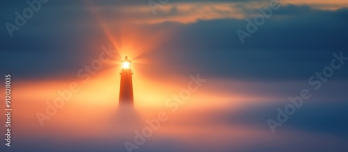 Lighthouse in the Mist