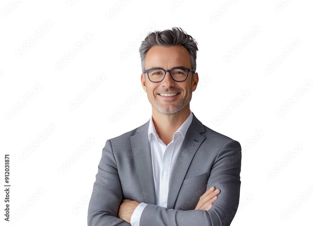 Senior gray hair businessman with eyeglasses and business suit. Isolated on transparent background. Senior gray hair businessman with eyeglasses and business suit. Isolated on transparent background.