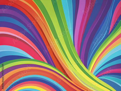 abstract colorful background with lines,Ai generated 