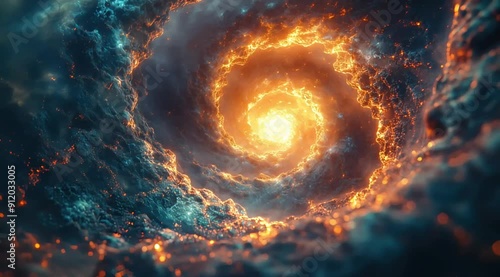 esmerizing Abstract Galaxy Animation - Detailed Visualization of Stars, Nebulas, and Cosmic Wonders photo