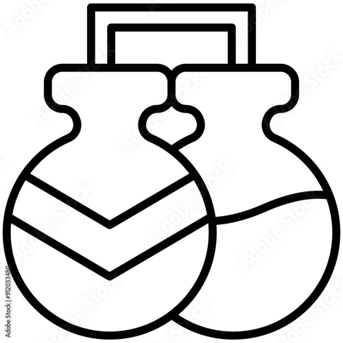 Castanets vector design line art vector design line art 