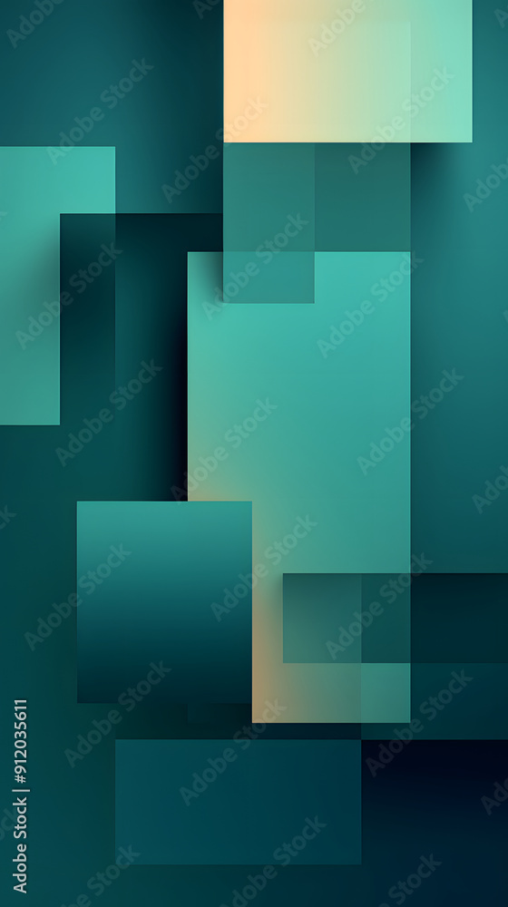 Digital blue green geometric layered abstract graphic poster web background Digital blue green geometric layered abstract graphic poster web background