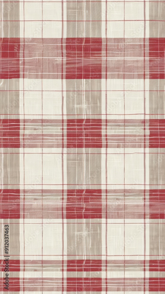 Classic red checkered print, matte, flat. Classic red checkered print, matte, flat.