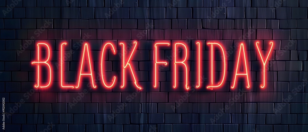 Illustration of a Black Friday text written in 3d letters, with red color, black background, illustration, concept of Black Friday Illustration of a Black Friday text written in 3d letters, with red color, black background, illustration, concept of Black Friday