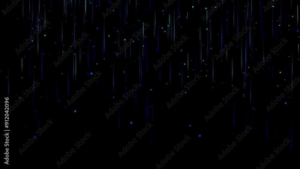 Abstract background with vertical streaks of light in shades of blue and green against a dark backdrop. Perfect for tech, futuristic, or cosmic themes. High quality 4k footage Abstract background with vertical streaks of light in shades of blue and green against a dark backdrop. Perfect for tech, futuristic, or cosmic themes. High quality 4k footage