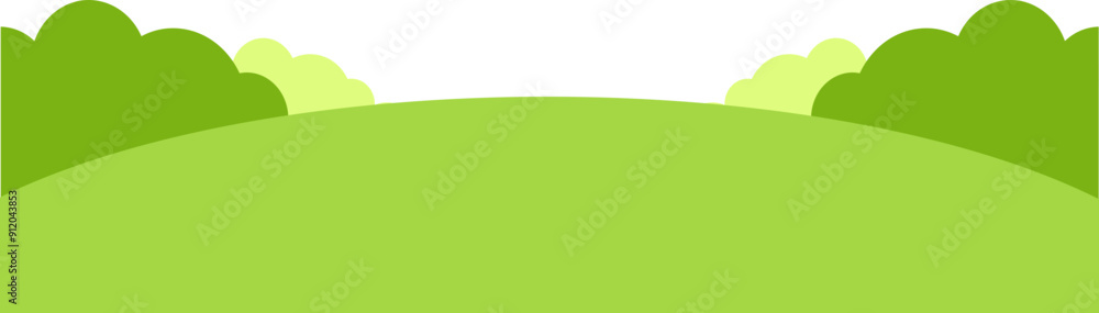 Obraz premium Green Field Illustration
