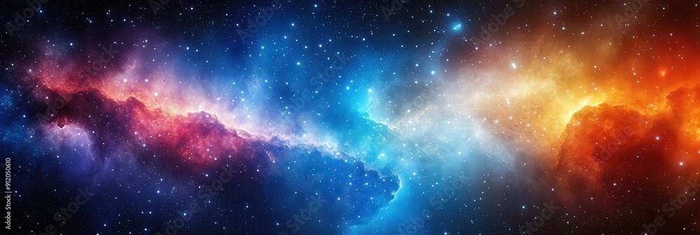 Obraz premium Cosmic Nebula: A Celestial Tapestry