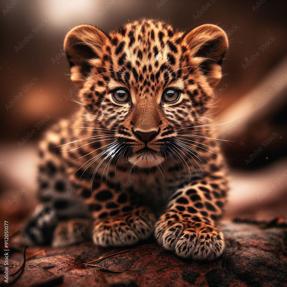 Fototapeta premium close up of a leopard