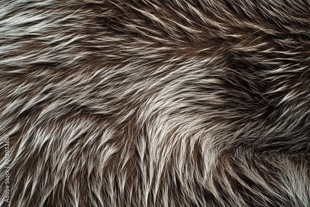 Close up of otter fur background Close up of otter fur background