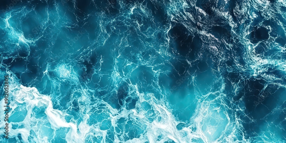 Aerial View of Ocean Waves Aerial View of Ocean Waves