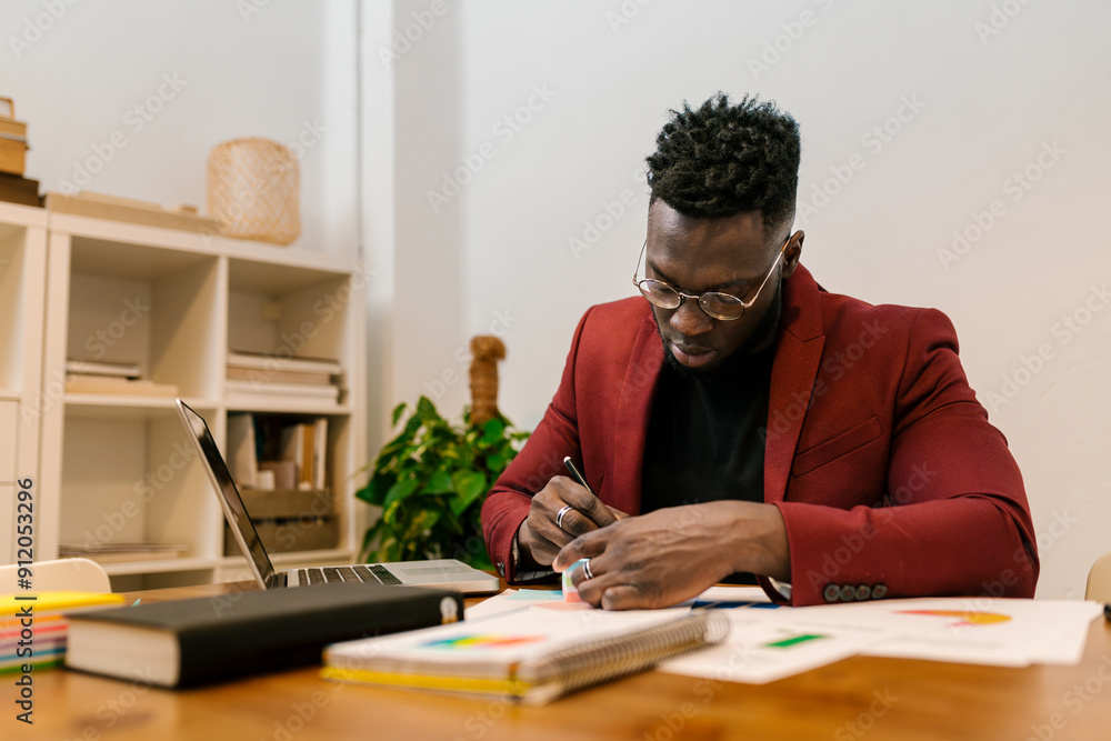Businessman Writing Notes Businessman Writing Notes