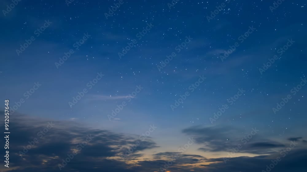Celestial Symphony: Sky Timelapse in a Seamless Loop Celestial Symphony: Sky Timelapse in a Seamless Loop