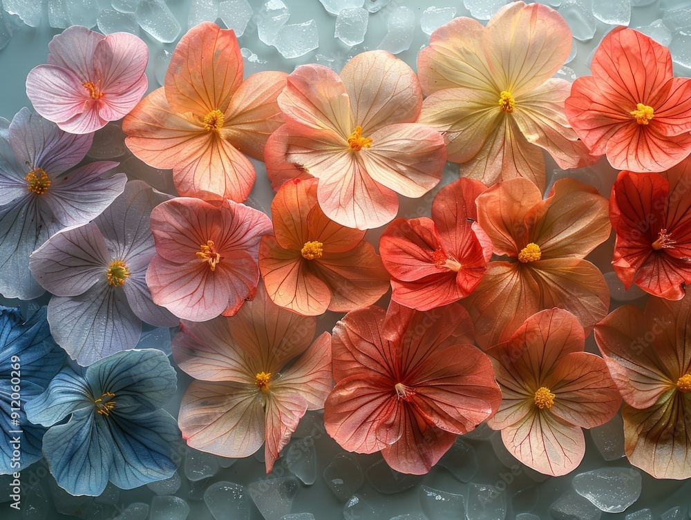 Delicate Flower Arrangement with a Touch of Pastel Colors Delicate Flower Arrangement with a Touch of Pastel Colors
