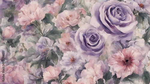 purple and white flowers