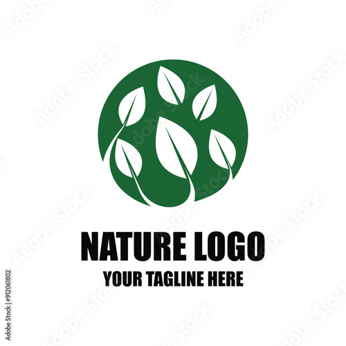 Nature logo minimalist isolated symbol design